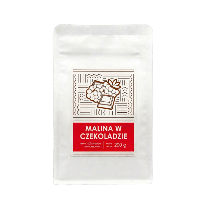Kawa mielona o smaku maliny w czekoladzie #1