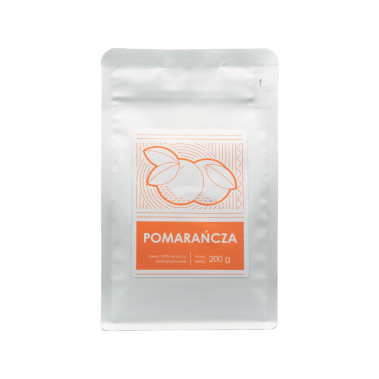 Kawa mielona o smaku pomarańczowym