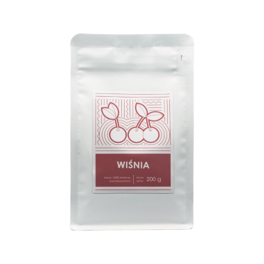 Kawa mielona o smaku wiśniowym