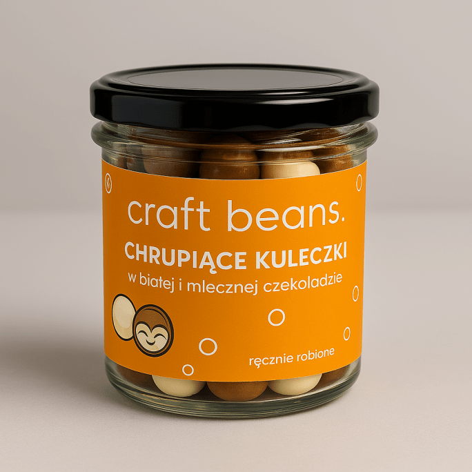 Chrupiące kuleczki w białej i mlecznej czekoladzie #1