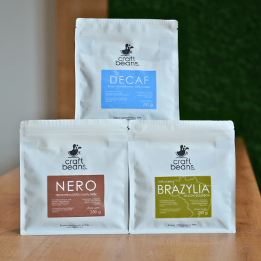 Zestaw kaw ziarnistych NA CAŁY DZIEŃ 3x250g