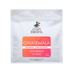 Kawa ziarnista Specialty GWATEMALA La Soledad WASHED 250g