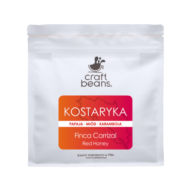 Kawa ziarnista specialty KOSTARYKA Finca Carrizal RED HONEY 250g