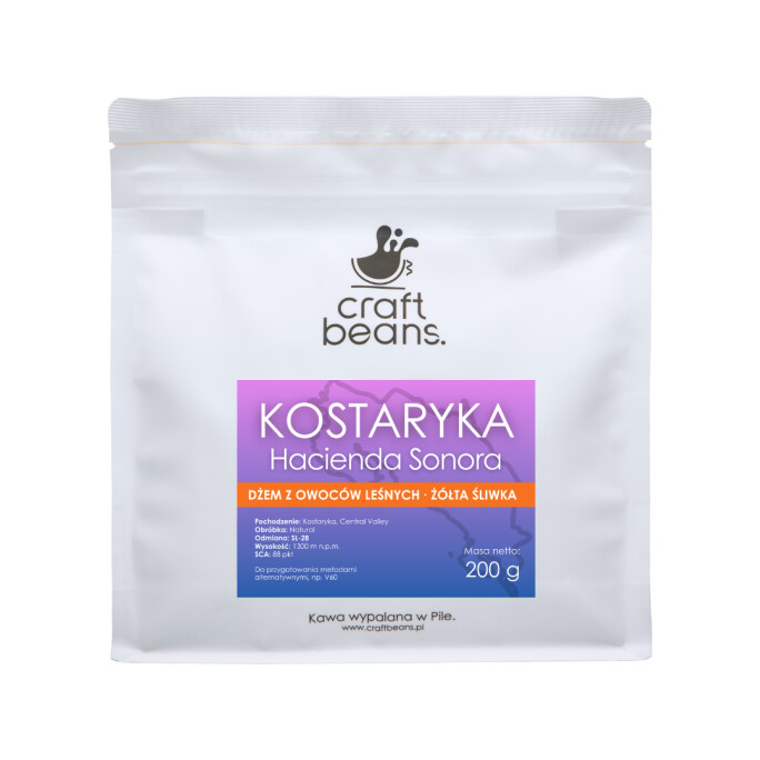 Kawa ziarnista Specialty Kostaryka HACIENDA SONORA SL-28 200g #1