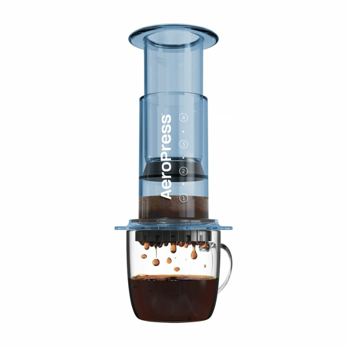 AeroPress Clear Blue - Zaparzacz do kawy niebieski #1