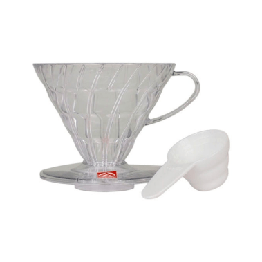 Plastikowy drip Hario V60-02 - przezroczysty